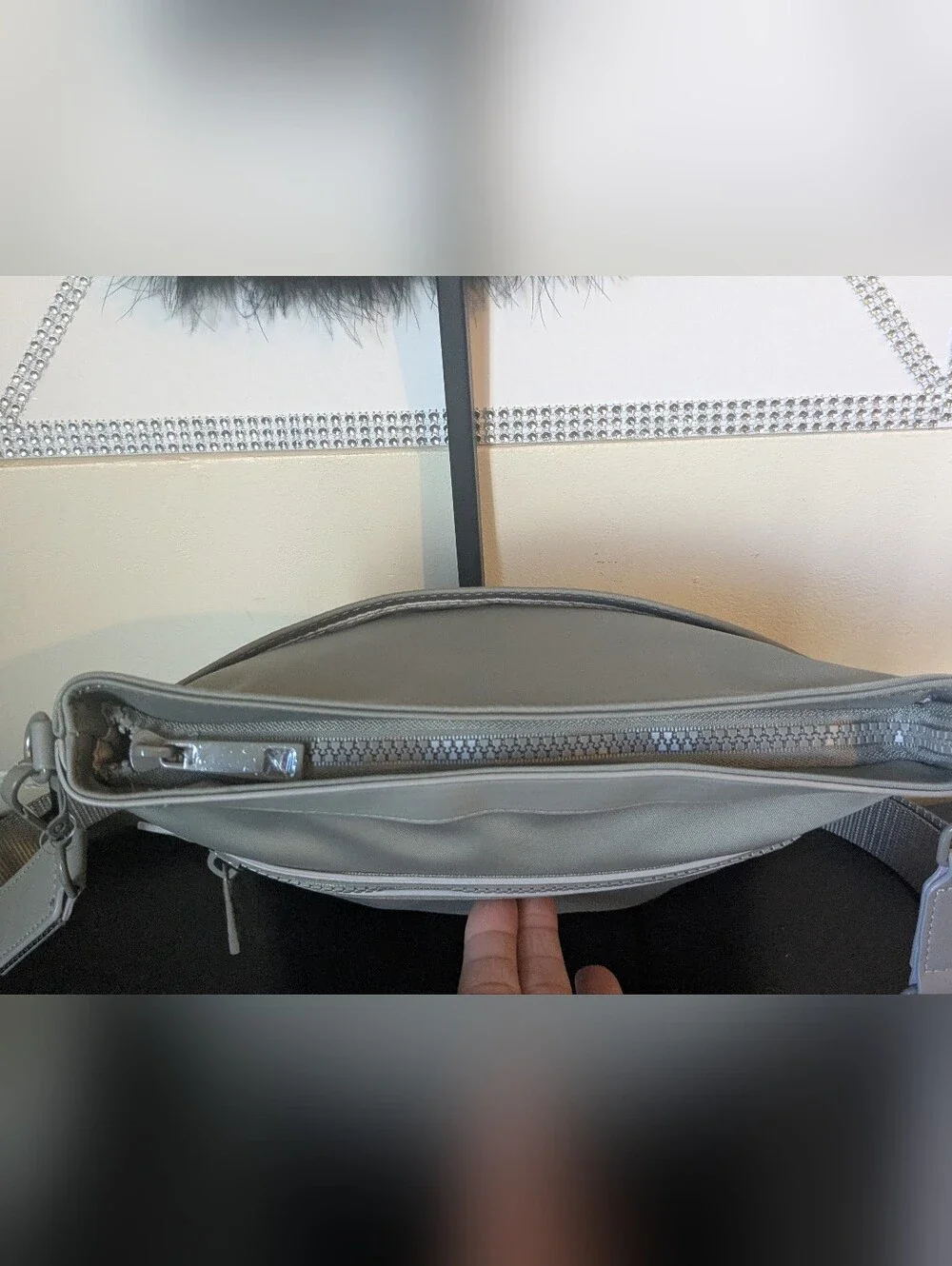 Antonio Melani Gray Crossbody Bag NWOT